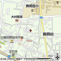 岡山県勝央町（勝田郡）勝間田周辺の地図