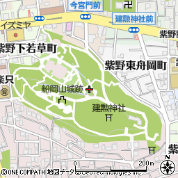 船岡山公園（上）公衆トイレ周辺の地図