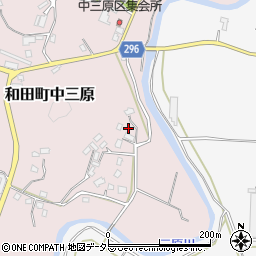 千葉県南房総市和田町中三原501周辺の地図