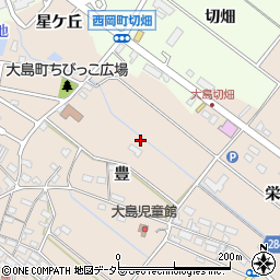 愛知県豊田市大島町豊84-1周辺の地図