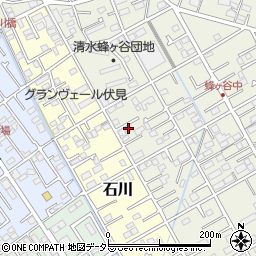 静岡県静岡市清水区蜂ヶ谷225周辺の地図