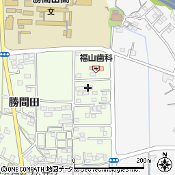 勝間田団地周辺の地図