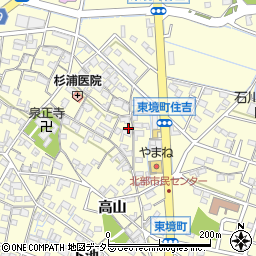 愛知県刈谷市東境町児山50周辺の地図