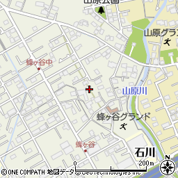 静岡県静岡市清水区蜂ヶ谷180周辺の地図