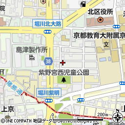 京都府京都市北区紫野東御所田町3周辺の地図