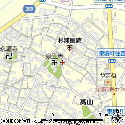 愛知県刈谷市東境町児山90周辺の地図