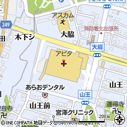 アピタ東海荒尾店周辺の地図