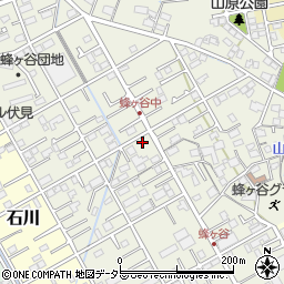 静岡県静岡市清水区蜂ヶ谷200周辺の地図