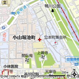 京都府京都市北区小山堀池町14周辺の地図