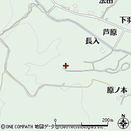 愛知県豊田市花沢町周辺の地図