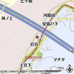 愛知県豊田市桂野町岩谷4周辺の地図
