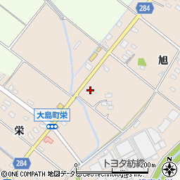 愛知県豊田市大島町旭92-2周辺の地図