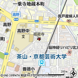 福蔵寺周辺の地図