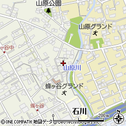 静岡県静岡市清水区蜂ヶ谷162-6周辺の地図