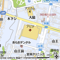 三菱ＵＦＪ銀行アピタ東海荒尾店 ＡＴＭ周辺の地図