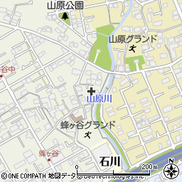 静岡県静岡市清水区蜂ヶ谷162-7周辺の地図