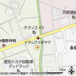 愛知県豊田市宝町玉泉周辺の地図
