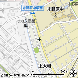 愛知県豊田市鴛鴨町上大岨周辺の地図