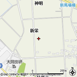 愛知県豊田市高岡町新栄周辺の地図