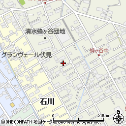 静岡県静岡市清水区蜂ヶ谷234周辺の地図