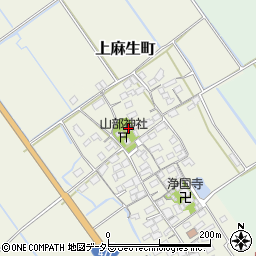 赤人寺周辺の地図