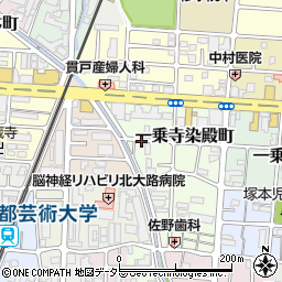 京都府京都市左京区一乗寺染殿町周辺の地図