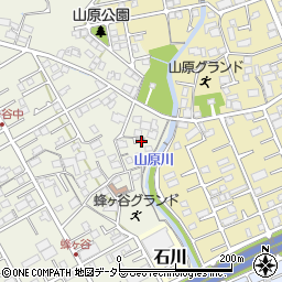 静岡県静岡市清水区蜂ヶ谷162-8周辺の地図