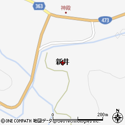 愛知県豊田市神殿町新井周辺の地図