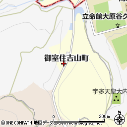 京都府京都市右京区御室住吉山町周辺の地図