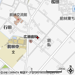 愛知県豊田市前林町（京塚根）周辺の地図