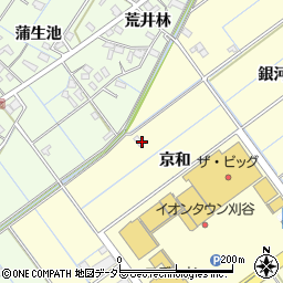 愛知県刈谷市東境町京和周辺の地図