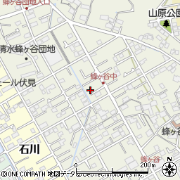 静岡県静岡市清水区蜂ヶ谷252-6周辺の地図