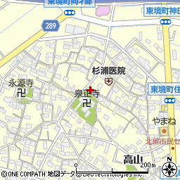 愛知県刈谷市東境町児山105周辺の地図