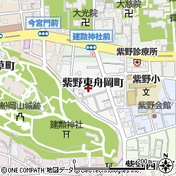 京都府京都市北区紫野東舟岡町14周辺の地図