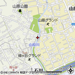 静岡県静岡市清水区蜂ヶ谷165周辺の地図