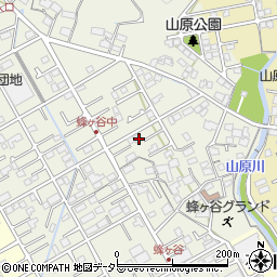 静岡県静岡市清水区蜂ヶ谷289-4周辺の地図