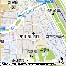 京都府京都市北区小山堀池町24周辺の地図