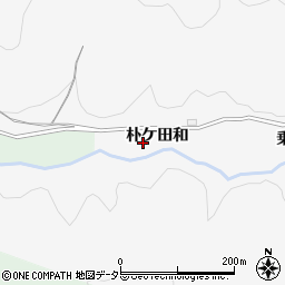 愛知県豊田市大沼町朴ケ田和周辺の地図