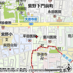 横田株式会社　紫野工場周辺の地図
