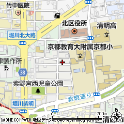 京都府京都市北区紫野東御所田町39-7周辺の地図