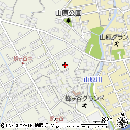 静岡県静岡市清水区蜂ヶ谷297-4周辺の地図