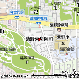 京都府京都市北区紫野東舟岡町周辺の地図