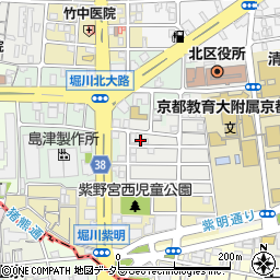 京都府京都市北区紫野東御所田町9周辺の地図