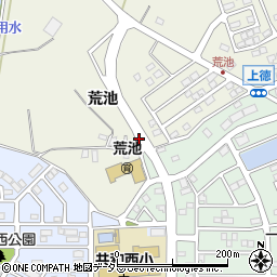 愛知県大府市共和町荒池周辺の地図