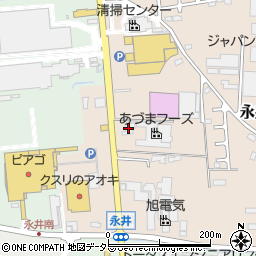 三十三銀行北菰野支店周辺の地図