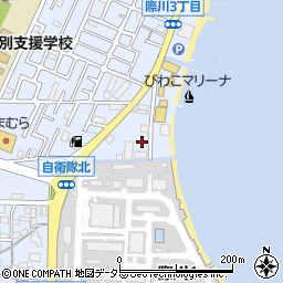 滋賀県大津市際川1丁目周辺の地図