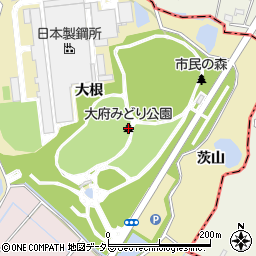 大府みどり公園周辺の地図