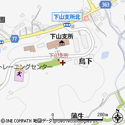 愛知県豊田市大沼町鳥下周辺の地図