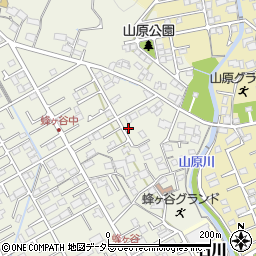 静岡県静岡市清水区蜂ヶ谷296-3周辺の地図