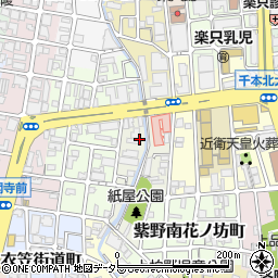 京都府京都市北区衣笠北荒見町周辺の地図